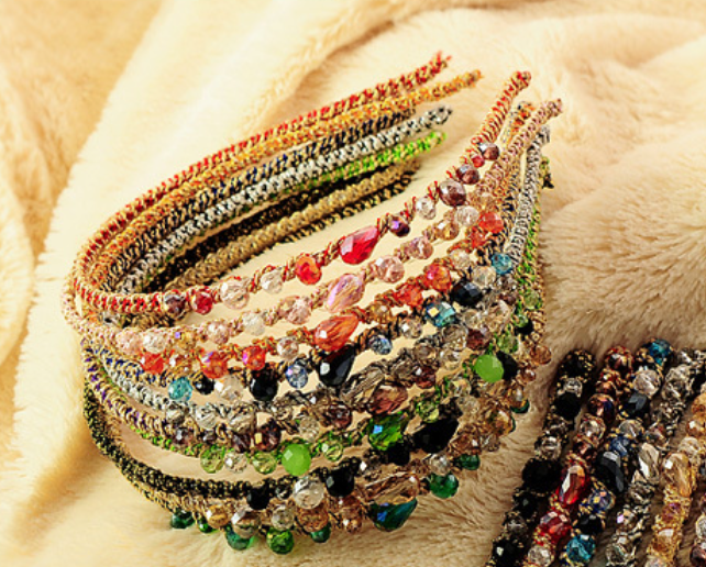 New Fashion Women Jewel Gems Headband Crystal Hair Band Girl