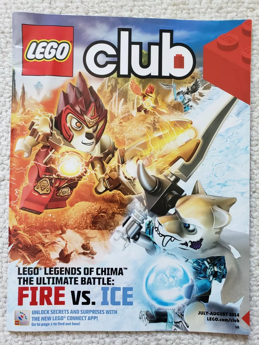 Lego Club Magazine July August 2014 Legends of Chima Fire vs
