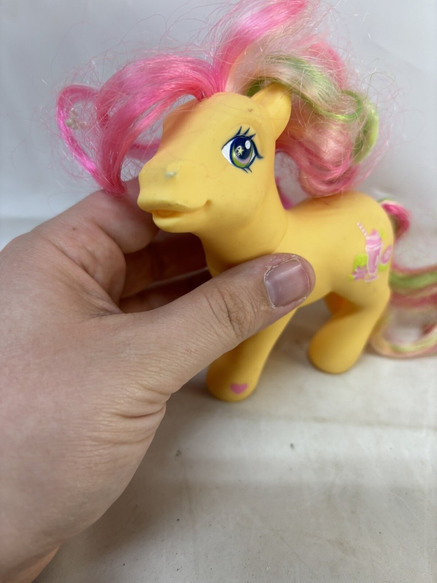 My Little Pony Yellow Pink Smoothie Milkshake G3 Guava Lava 2004