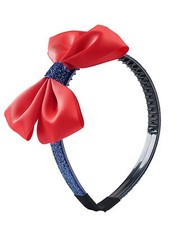 Princess Hair Bow Headband Women Red Bow Knotted Hair Hoop Halloween Costume ...