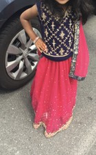 Ethnic Indian Pakistani Kids Girls lengha lehnga lehenga choli Size 4-5 year