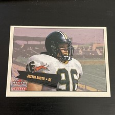 Football Card -- 2001 Fleer Tradition Glossy #440 Justin Smith 1094/2001