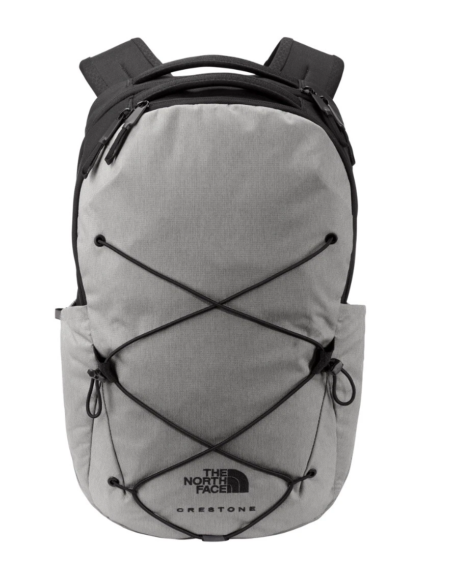THE NORTH FACE CRESTONE BACKPACK Gray Heather Black School Work Laptop Gym  191478956330 | eBay