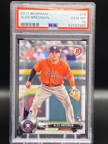 2017 Bowman #75 Alex Bregman RC PSA 10 GEM MINT