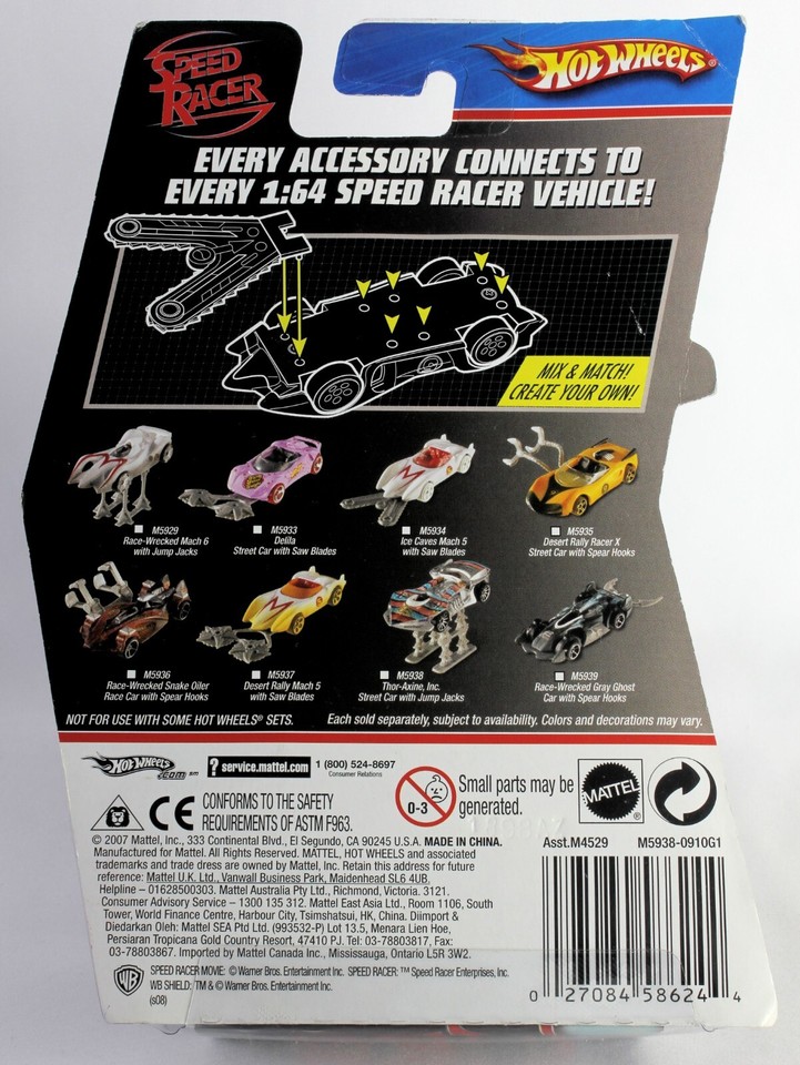 Hot Wheels Speed Racer 2007 Movie Series Thor-Axine Inc Street Car w ...