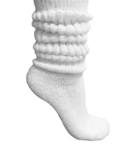 New Hooters Girl Uniform  Heavy XL Length Slouch Socks, 9-11, 20-25" Length