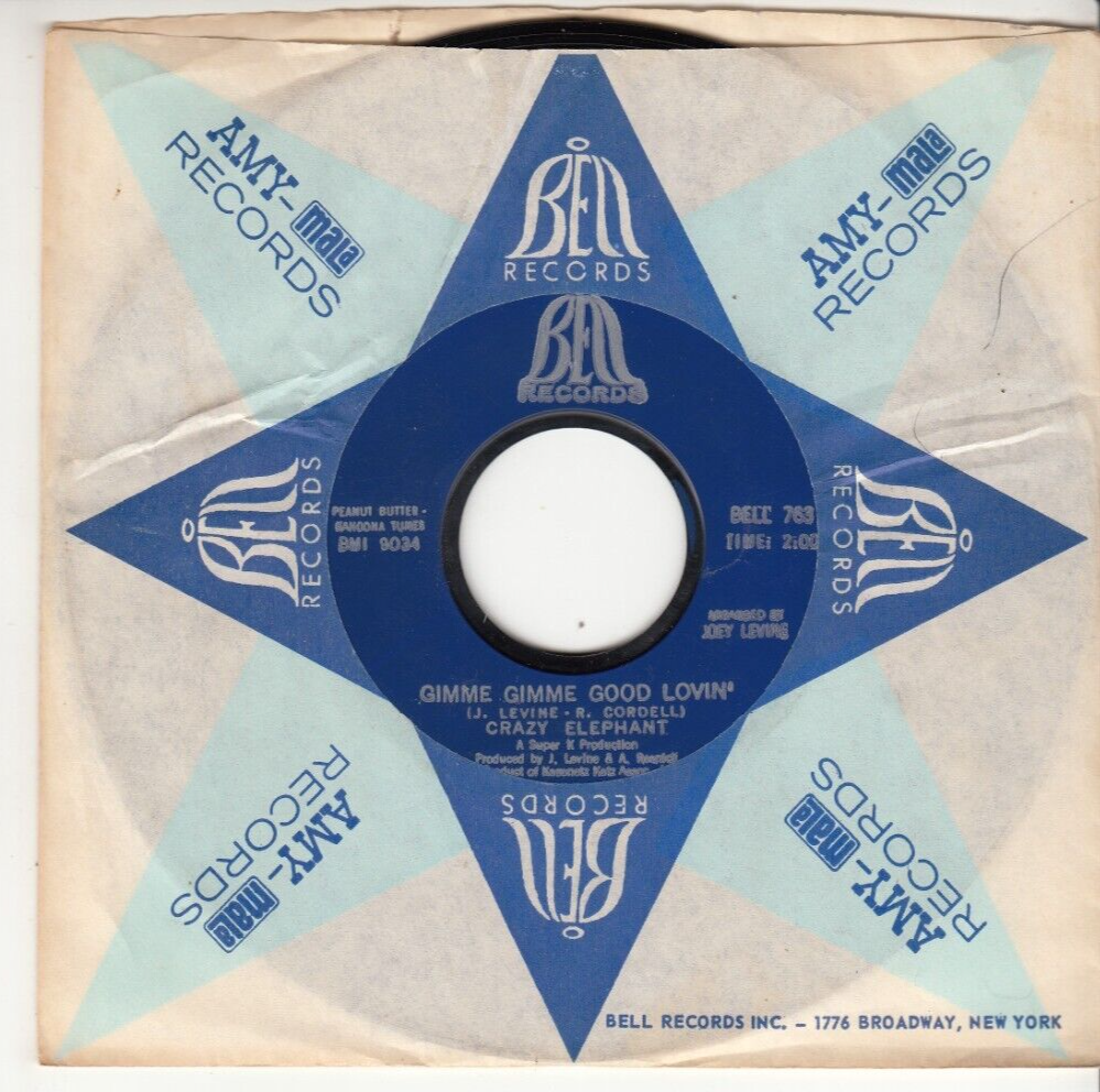 CRAZY ELEPHANT - GIMME GIMME GOOD LOVIN' - ORIGINAL BELL RECORDS