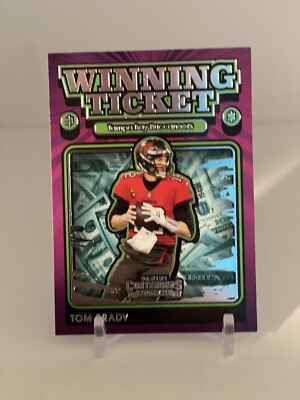 Tom Brady 2021-22 Panini Contenders  Winning Ticket Insert PURPLE Wt-TBR.  A162