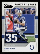 2017 Score #1 Andrew Luck Fantasy Stars Indianapolis Colts Football Card