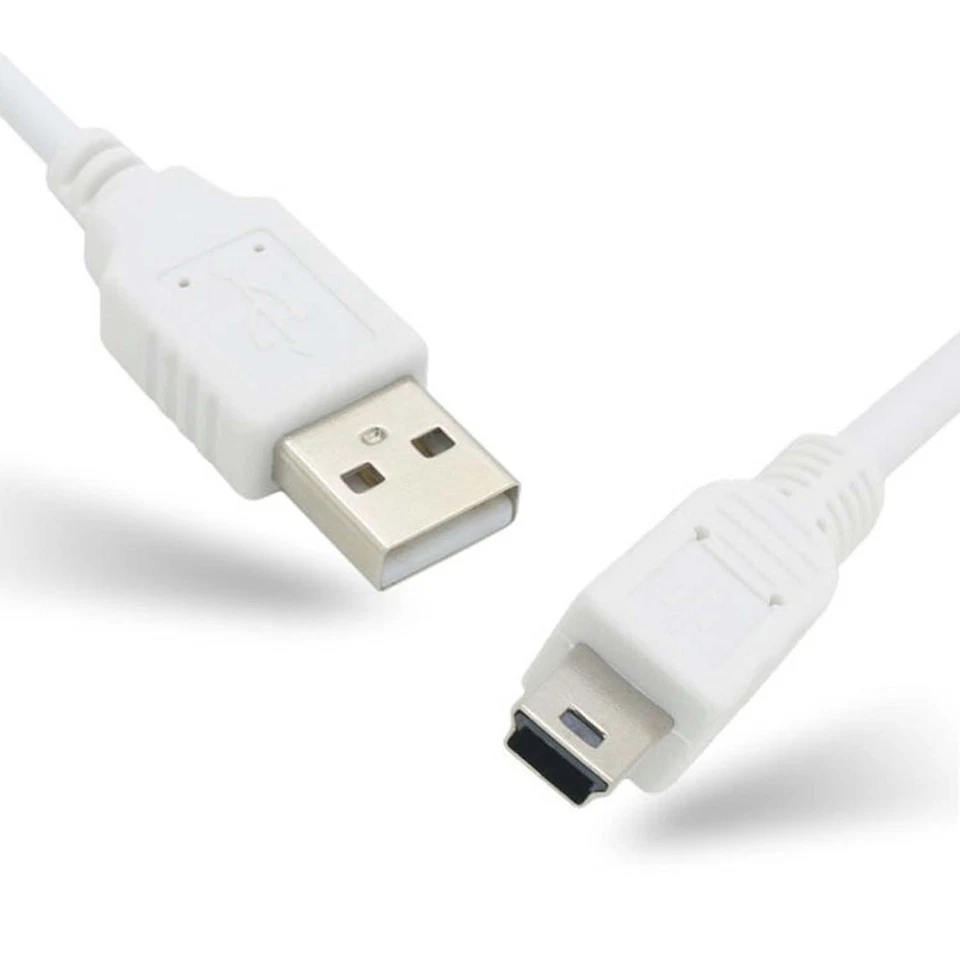 Cable de carga USB 2.0 A a MINI 5 pines para cargador SONY PS3 corde blanco Foto 2 de 4