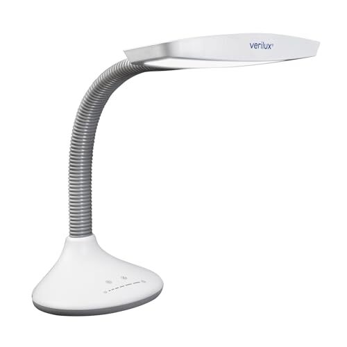 Verilux SmartLight Full Spectrum LED Desk Lamp with Adjustable Brightness,