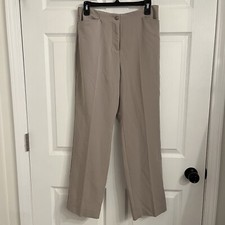 Norm Thompson Women  s Beige Office Dress Pants Size 10P Vintage