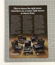 Vintage Panasonic Stereos 1971 Print Ad Original Advertisement How To Choose