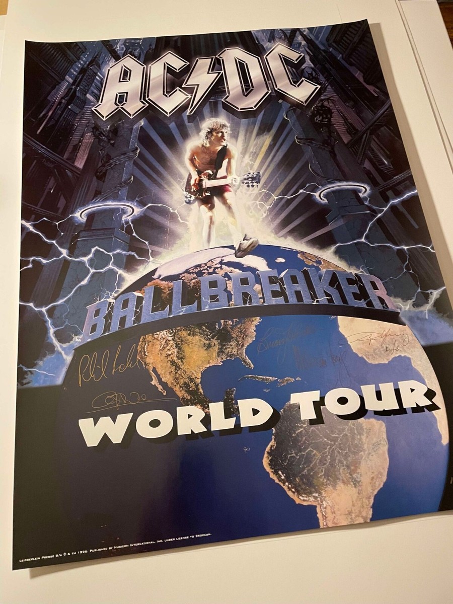 ACDC Art Print Poster BALLBREAKER World Tour 1996 Numbered tour