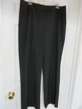 NWT 89 Talbots Heritage Polyester blend Black Straight leg Dress pants 14