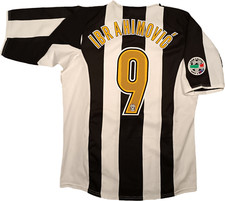 maglia calcio vintage Juventus IBRAHIMOVIC Nike shirt 2004 2005 jersey Sky M