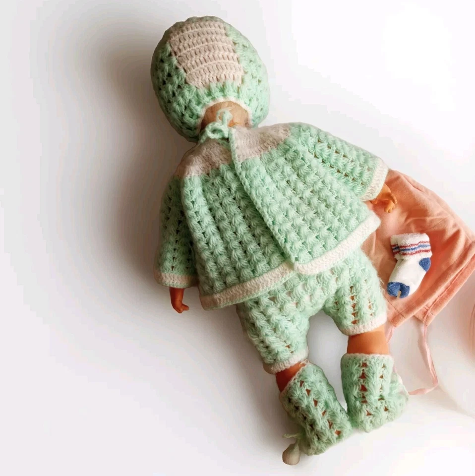 Vtg1970s "Boo Hoo" Baby Doll 20" Blonde Hair Soft Body Goldberger Not Working - Image 2 of 4