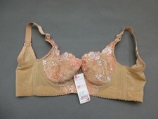 NWT 32B Xianliyuan Womens Beige Underwire Padded Laced Longline Demi Bra 3L