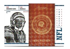 /100 Holokote 2012 Playoff Prestige NFL Passport Mohamed Sanu #25 Football Card