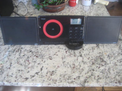 Teac CD-X60i Micro Hi-Fi System Ultra Thin AM/FM AUX For iPod