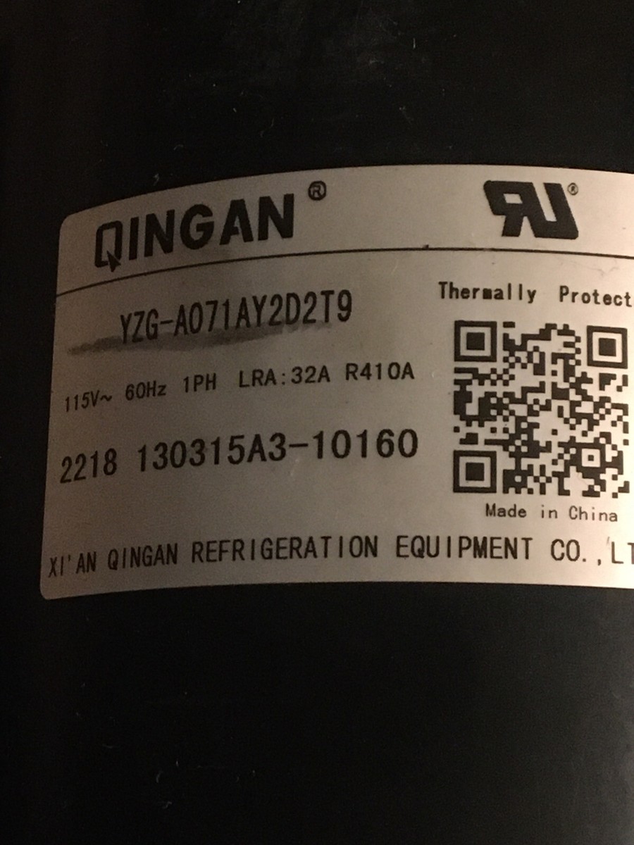 QINGAN YZG-A071AY2D2T9 115V 60Hz LRA32A Compressor | eBay