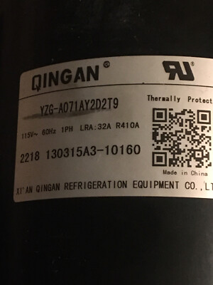 QINGAN YZG-A071AY2D2T9 115V 60Hz LRA32A Compressor | eBay
