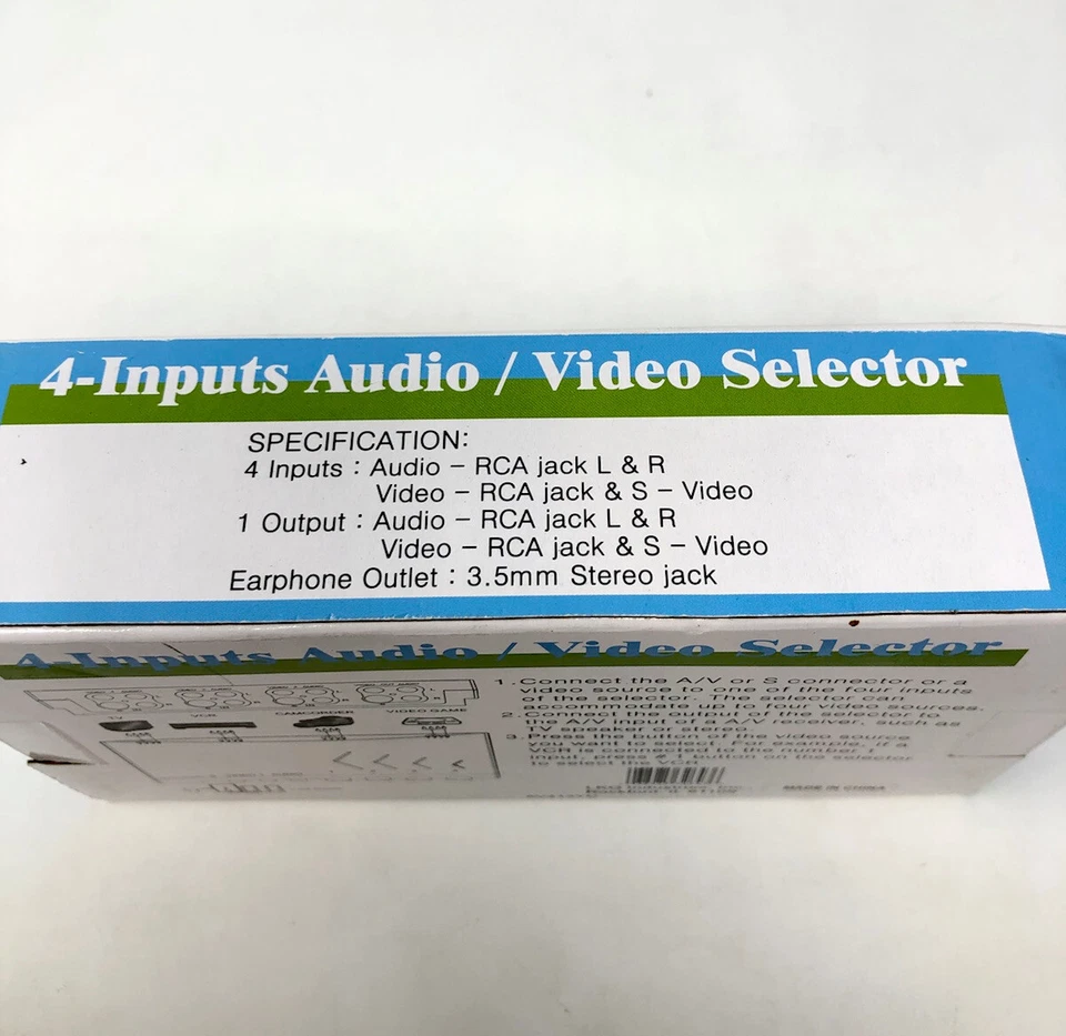 Philmore AV413YC 4-Input Audio/Video Selector Switch -NEW 🚚FREE📦 - Image 3 of 3