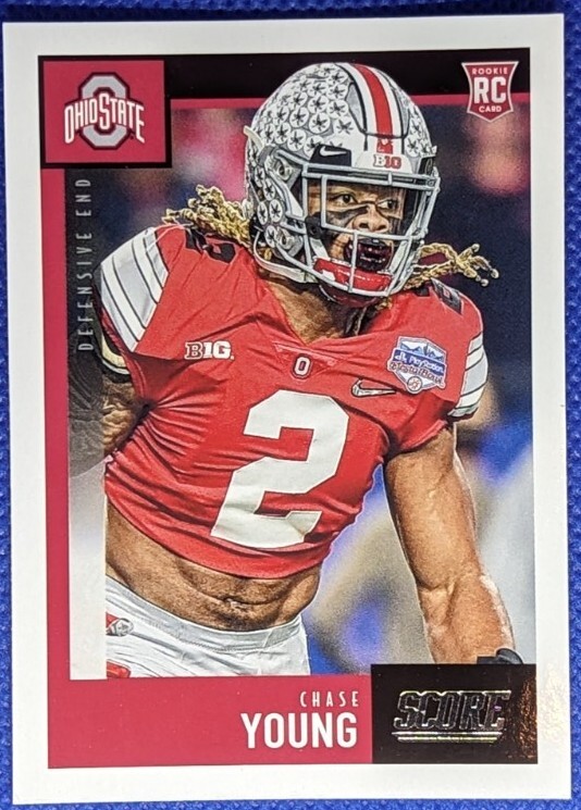 2020 Panini Score CHASE YOUNG RC #338 Rookie Commanders 49ers Ohio State