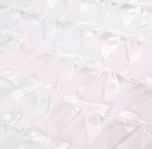 AIMUDI 50 White Satin Ribbon Twist Tie Bows 3.5" Wedding Treat Bag Cake Pop Gift — photo 7