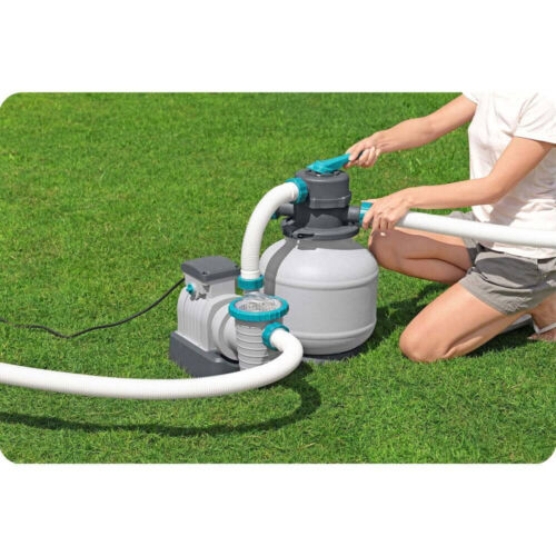 Bestway 58499 Sandfilterpumpe 8327 l/h – Poolpumpe mit ChemConnect & Zubehör - Bild 7 von 8