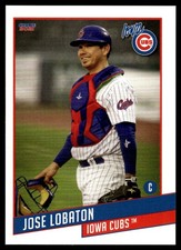 2021 Jose Lobaton Choice Minor League Rookie Card Cubs Iowa Cubs