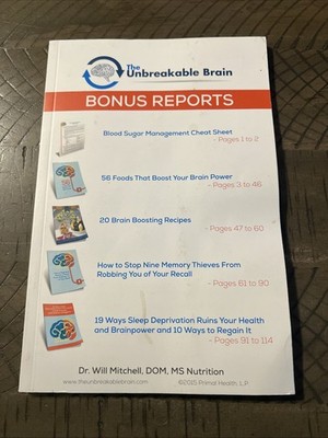 The Unbreakable Brain - Bonus Reports - 2015 - Paperback