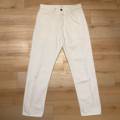 Closed Italy Mens Jeans 31x32 White Denim Tailored Fit Organic Cotton NWOT