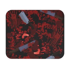 Blood Splatter Mouse Pad  Horror Desk Accessory, Gaming Gift