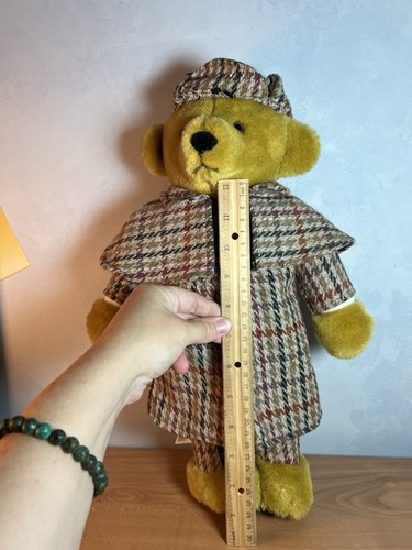MERRYTHOUGHT TEDDY BEAR SHERLOCK HOLMES 15 INCH MOHAIR 1993 HERITAGE COLLECTION - 第 9/9 張圖片