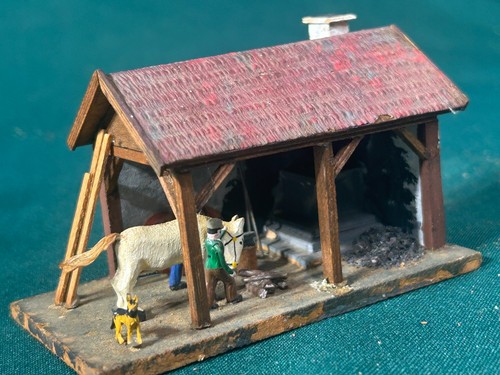 PREISER CLASSIC 1031 "Black Smith con figuras." HO DIORAMA - Años 50 | Condition: Used