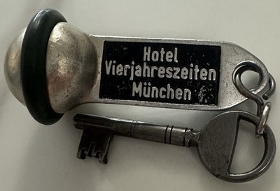 Hotel Vier Jahreszeiten München Munich Germany Hotel Room Key #336 Fob w/ Bumper