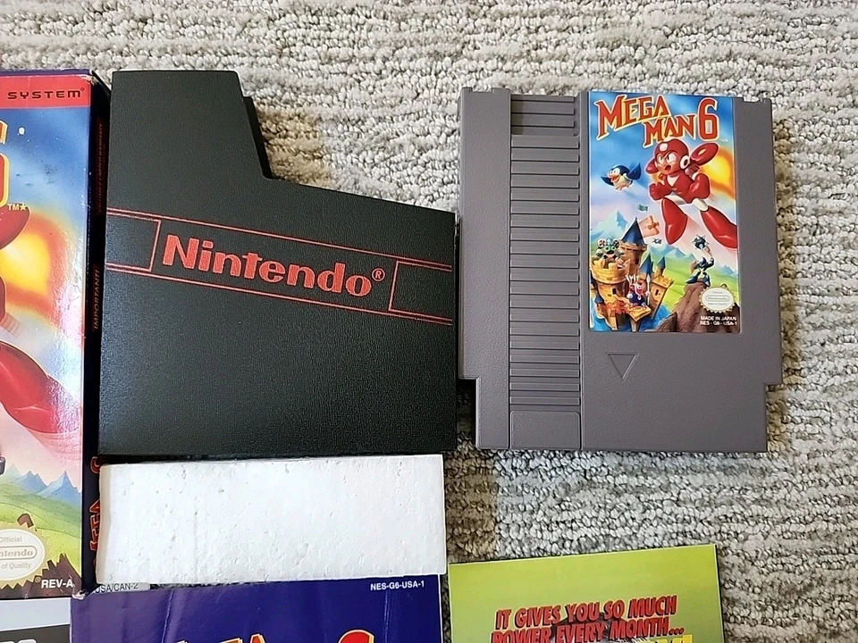 Mega Man 6 - Nintendo NES - Complete In Box (CiB) Manual Foam Cart GREAT SHAPE! - Image 3 of 4