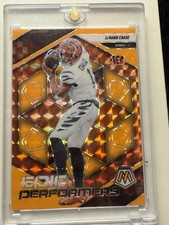 2025 Panini Mosaic - Epic Performers Ja'Marr Chase #1 Orange Fluorescent Mosaic