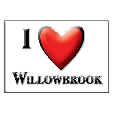 Willowbrook, Du Page County, Illinois - Fridge Magnet I Love Souvenir Usa