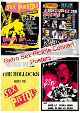 Repro Vintage Sex Pistols Concert Posters A1 A2 A3