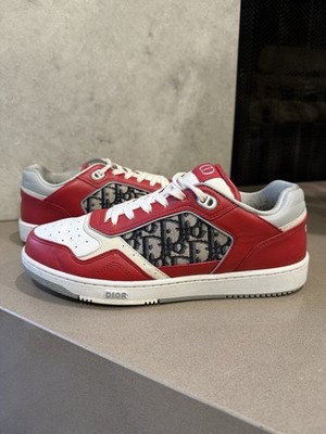Dior B27 Red White Oblique Sneakers - Size 43 (US 10)