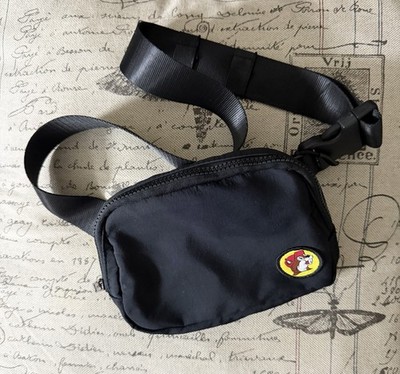 Buc-ees Black Belt Bag Fanny Pack w Adjustable Strap Beaver Logo Bucees Texas