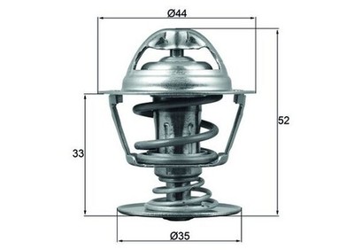 Mahle TX 173 88D Thermostat, Coolant for Citroen, Jaguar, Man, Peugeot