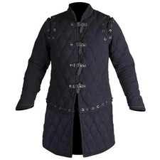 Gambeson Medieval Cotton Thick Padded Brown Functional Armor Costume Prop LARP