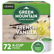 Green Mountain Coffee French Vanilla, Keurig K-Cup Pod, Light Roast, 72 Count