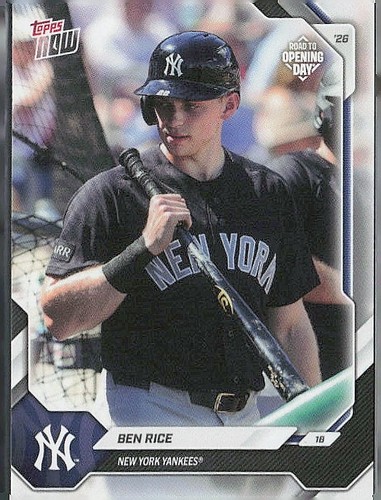 2026 Topps Now OD-26 Ben Rice