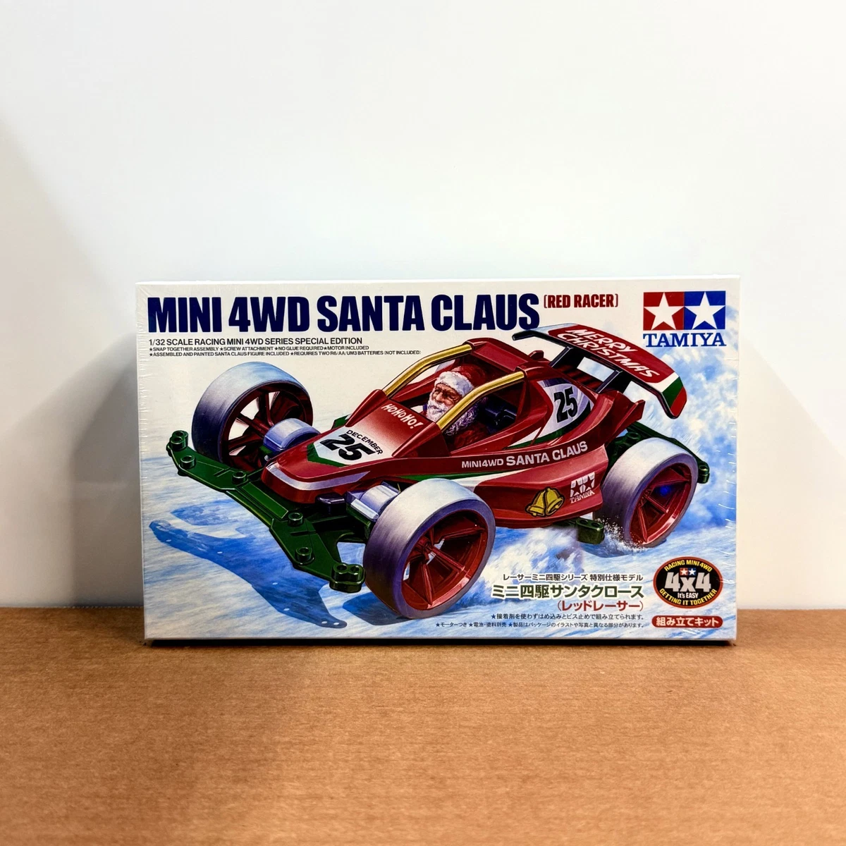TAMIYA Mini 4WD🚘NEW Kit: Santa Claus Red Racer ( 95698 ) 1/32 US