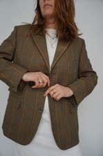 Men DAKS Brown Wool Blazer 46