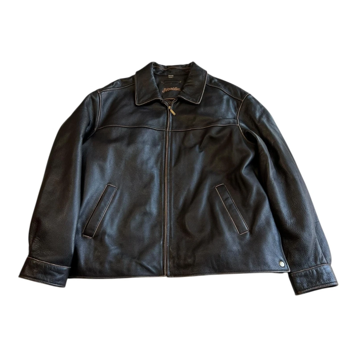 St. John's Bay Leather Outer Shell Coats, Jackets & Vests for Men
